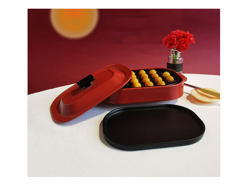 Miniature Alloy Cooking Pan, Multi-Layer Griddle, Dollhouse Accessories