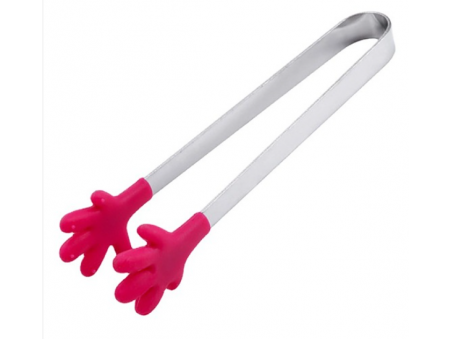 Stainless Steel Cooking Tongs, with Sillicone, Grilling Barbeque Cooking Locking Food Tongs, Palm