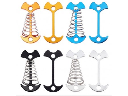 copie de ARRICRAFT 4Pcs 2 Size Plastic and Iron Outdoor Carabiners Hanger Buckle Hook, with Nylon Tape (027T3H)