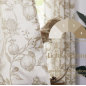 Farmhouse Linen Curtains for Bedroom Floral Patterned 63'' Farmhouse Linen Curtains for Bedroom Floral Patterned 63''