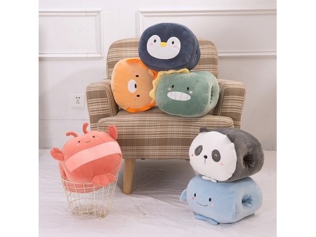 Whale/Dinosaur/Shrimp/Penguin/Lion/Panda Cute Winter Hand Warmer for Women Girls, Cartoon PP Cotton Soft Stuffed Toy (02JTXF)