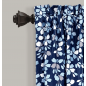 Blossoming Flowers Polyester Room Darkening Curtain 52" Blossoming Flowers Polyester Room Darkening Curtain 52"