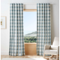 Check Cotton Blackout Window Curtain 63" Check Cotton Blackout Window Curtain 63"