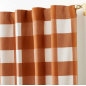 Check Cotton Blackout Window Curtain 63" Check Cotton Blackout Window Curtain 63"