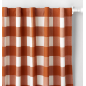 Check Cotton Blackout Window Curtain 63" Check Cotton Blackout Window Curtain 63"