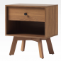 Modern Frame 1-Drawer Nightstand - Brown Modern Frame 1-Drawer Nightstand - Brown