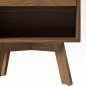 Modern Frame 1-Drawer Nightstand - Brown Modern Frame 1-Drawer Nightstand - Brown