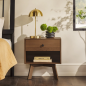 Modern Frame 1-Drawer Nightstand - Brown Modern Frame 1-Drawer Nightstand - Brown
