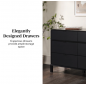 6-Drawer Contemporary Dresser with Curved Top 6-Drawer Contemporary Dresser with Curved Top