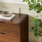 OT 6-Drawer Contemporary Dresser with Curved Top - Brown