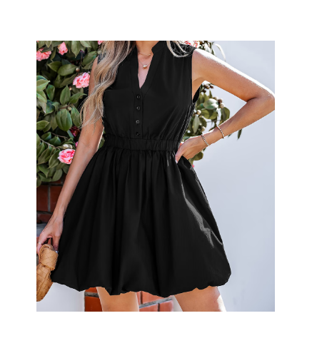 City Aura Black Mini Dress