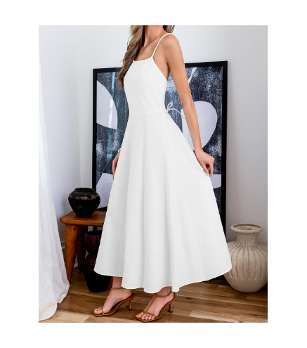 Boardwalk Date White Maxi Dress