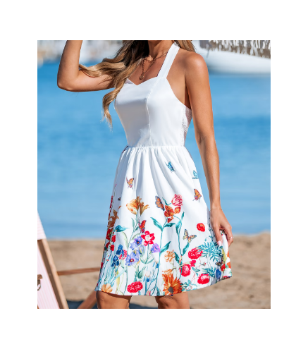 Spring Blooming Floral Mini Dress