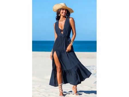 Nautical Night Deep Blue Cover-Up Dress