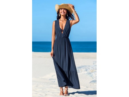 Nautical Night Deep Blue Cover-Up Dress