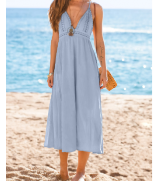 Goddess Vibes Blue Maxi Dress