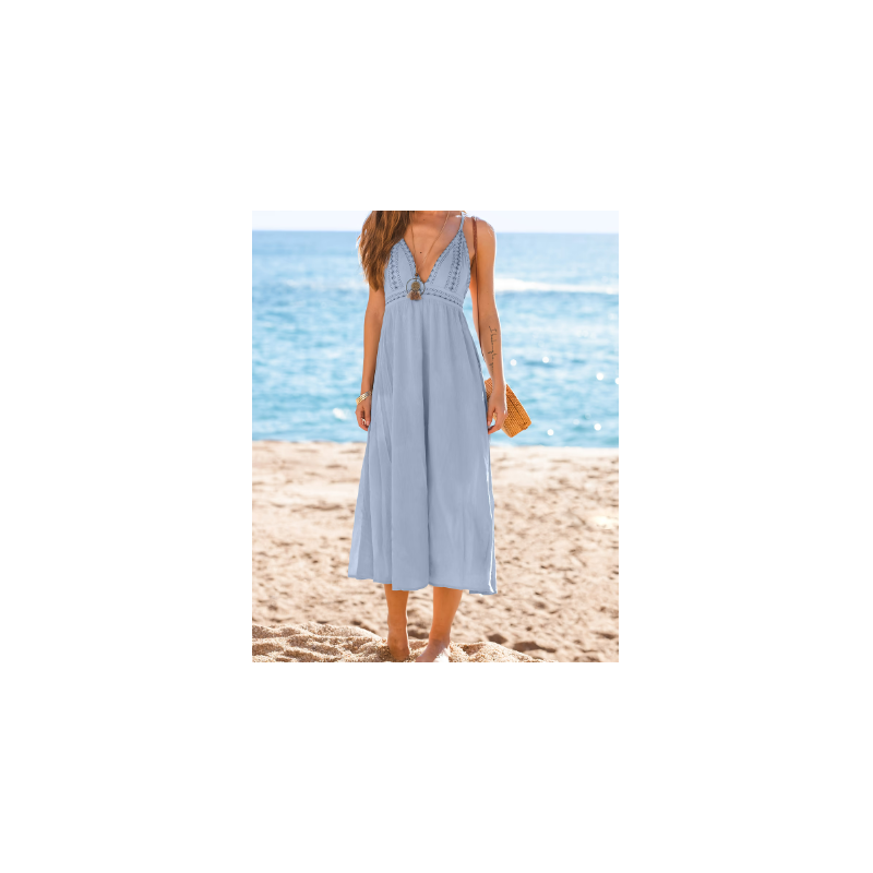 Goddess Vibes Blue Maxi Dress