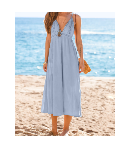 Goddess Vibes Blue Maxi Dress