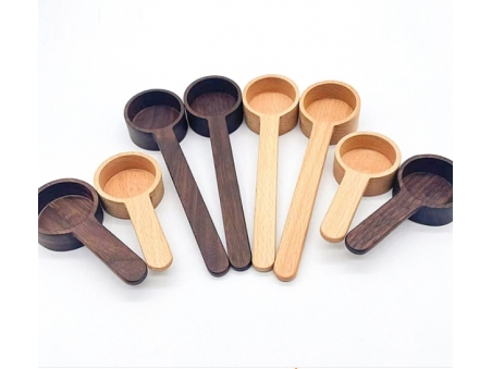 Wooden Measuring Coffee Spoon, for Coffee Beans, Ground Beans, Protein Powder, Spices, Tea