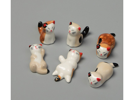 Porcelain Chopsticks Rests, Chopsticks Stands, Cat