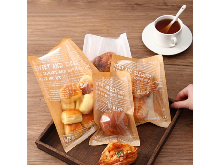 Kraft Paper Bread Packaging Bag, Cookie Bags, Rectangle