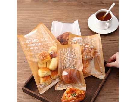 Kraft Paper Bread Packaging Bag, Cookie Bags, Rectangle