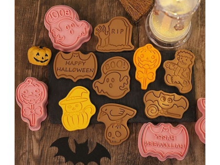 Halloween Plastic Cookie Candy Food Cutters Molds, for DIY