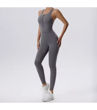 Yoga Set Jumpsuit Women Full Seasons Casual Fitness Sporty Playsuit Sleeveless Slim Activewear All In One Jumpsuit Clothing Lady