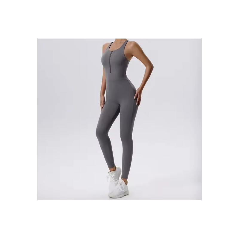 Yoga Set Jumpsuit Women Full Seasons Casual Fitness Sporty Playsuit Sleeveless Slim Activewear All In One Jumpsuit Clothing Lady