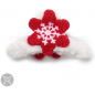 Christmas Theme Plastic Claw Hair Clips, with Cloth Doll Cover, for Woman Girls Thick Hair, Red