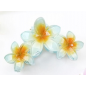 Flower Plastic Claw Hair Clips, Hair Accessories for Women & Girls, Yellow