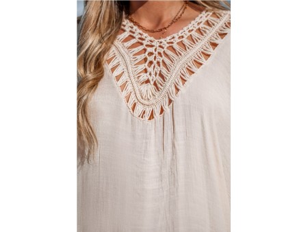 Beachside Glow Beige Cover-Up Dress