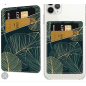 PU Leather Phone Card Holder, Card Cover, Rectangle, Leaf