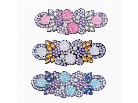 DIY 3Pcs 3 Color Leaf Hair Clip Diamond Painting Kits