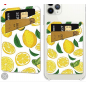 PU Leather Phone Card Holder, Card Cover, Rectangle, Lemon