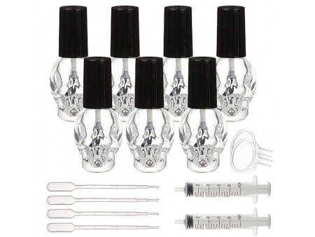 DIY Nail Polish Bottle Kits, with Transparent Glass Nail Polish Empty Bottle