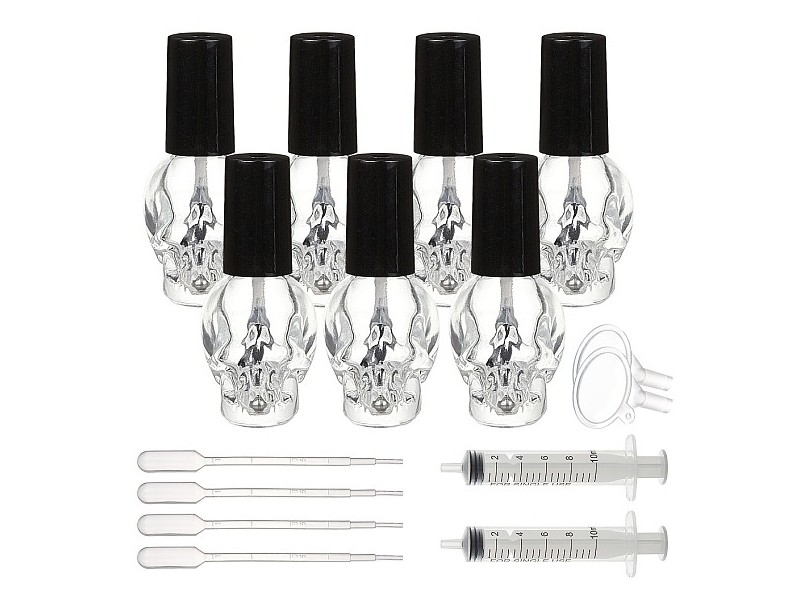 DIY Nail Polish Bottle Kits, with Transparent Glass Nail Polish Empty Bottle