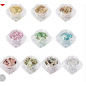 10 Boxes 10 Colors PET Shiny Nail Art Glitter, Manicure Sequins, DIY Nail Art Decoration, Mixed Shapes