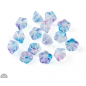 Electroplate Glass Beads, Trumpet Flower, Deep Sky Blue