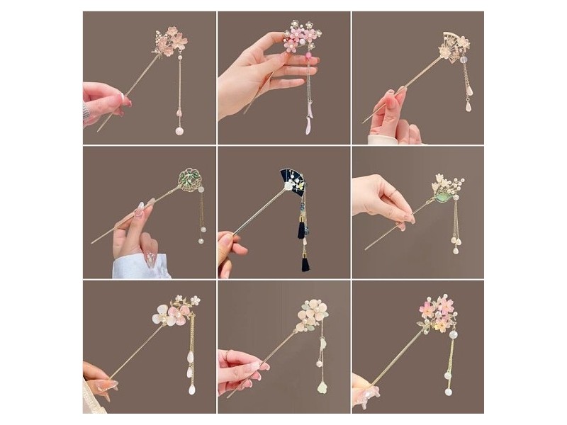 Alloy Hair Sticks, Hair Accessories for Women & Girls