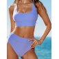 copy of Crossback Tankini Top & High-Waisted Bottoms Set