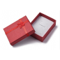 Cardboard Jewelry Set Boxes, for Necklace, Ring, Earring Packaging, with Bowknot Ribbon Outside and White Sponge Inside