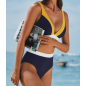 copy of Crossback Tankini Top & High-Waisted Bottoms Set