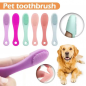 Dog Cat Finger Toothbrush Pet Soft Finger Nose Blackhead Cleaning Brush Silicone