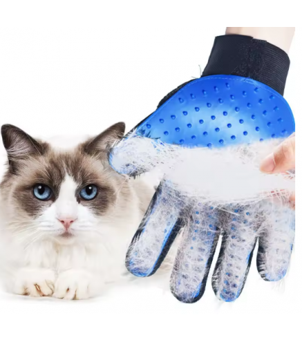 Pet Hair Remover Gloves Cat Dog Massage Bathing Cleaning Grooming Supplies Silicone