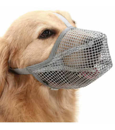 Dog Mouth Cover Muzzles Licking and Anti Biting Breathable Drinkable Water Adjustable Mouth Cover