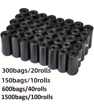 300/1500pcs Dog Poop Bags, Portable Pet Waste Bags, Durable And Leak Proof Pet Garbage Bags, Pet Cleaning Supplies