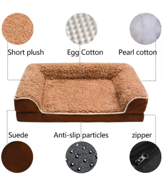 Plush Dog Bed Mat Cat Beds for Small Medium Large Dogs Removable for Cleaning Puppy Cushion Super Soft Claming Dog Beds Pet Bed