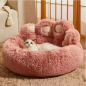 Dog Sofa Bed Mat Long Plush Sleeping Basket for Small Medium Large Dogs Cute Bear