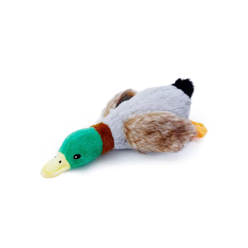 Cute Plush Duck Sound Toy Stuffed Squeaky Animal Squeak Dog Toy Cleaning Tooth Dog Chew Rope